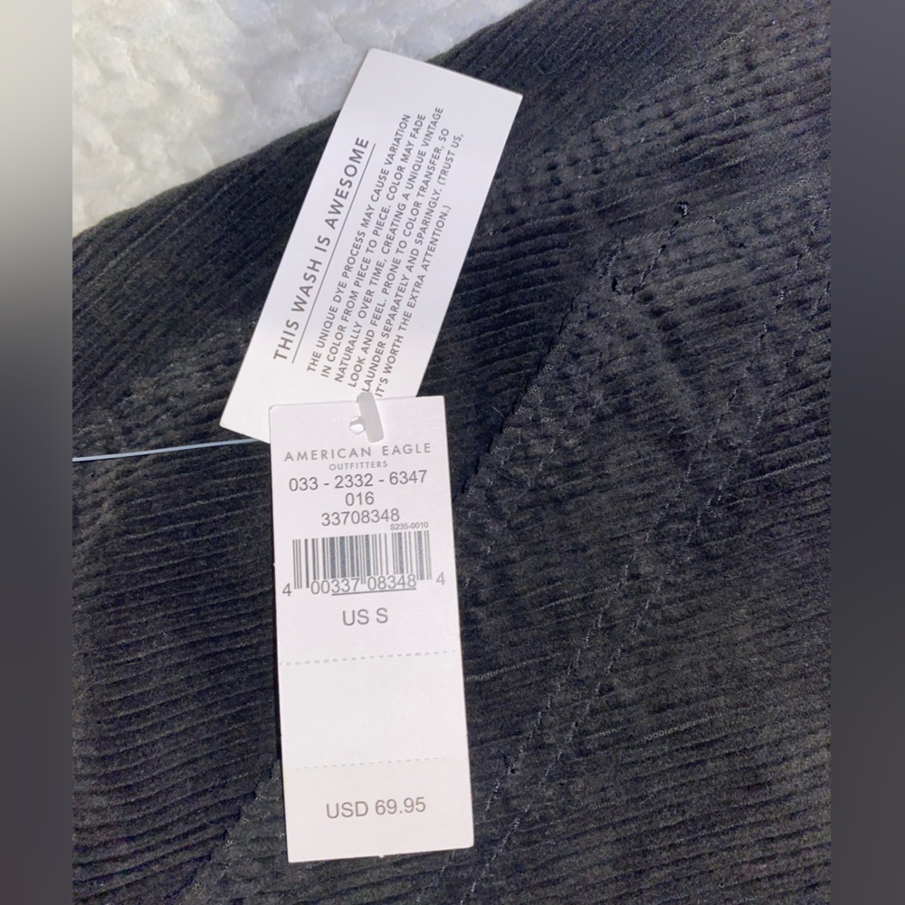 NWT - American Eagle - coverall skirt (grey wash) size small - Picture 5 of 6